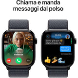 APPLE Watch Series 10 GPS 46mm in alluminio color Jet Black con cinturino Sport Loop inchiostro