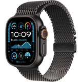 APPLE Watch Ultra 2 GPS + Cellular 49mm cassa in titanio nero con Loop in maglia milanese in titanio nero - Large