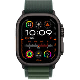 APPLE Watch Ultra 2 GPS + Cellular 49mm cassa in titanio nero con Alpine Loop verde scuro - Large