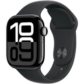 APPLE Watch Series 10 GPS 46mm in alluminio color Jet Black con cinturino Sport nero - M/L