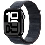 APPLE Watch Series 10 GPS 46mm in alluminio color Jet Black con cinturino Sport Loop inchiostro