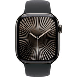 APPLE Watch Series 10 GPS + Cellular 42mm in titanio color ardesia con cinturino Sport nero - S/M