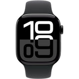 APPLE Watch Series 10 GPS 46mm in alluminio color Jet Black con cinturino Sport nero - M/L